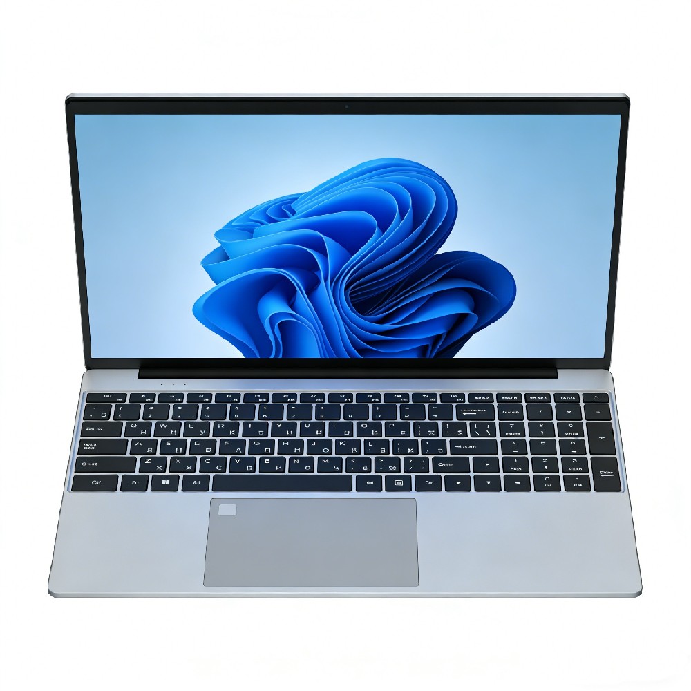 GXMO Silver Intel Celeron N5100 Laptop Wholesale, 15.6 inch with Backlit Keyboard and Fingerprint.